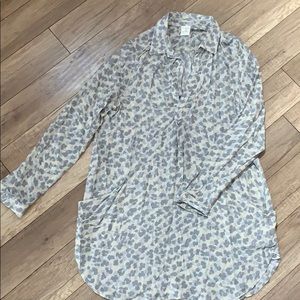 Grey Leopard tunic/dress